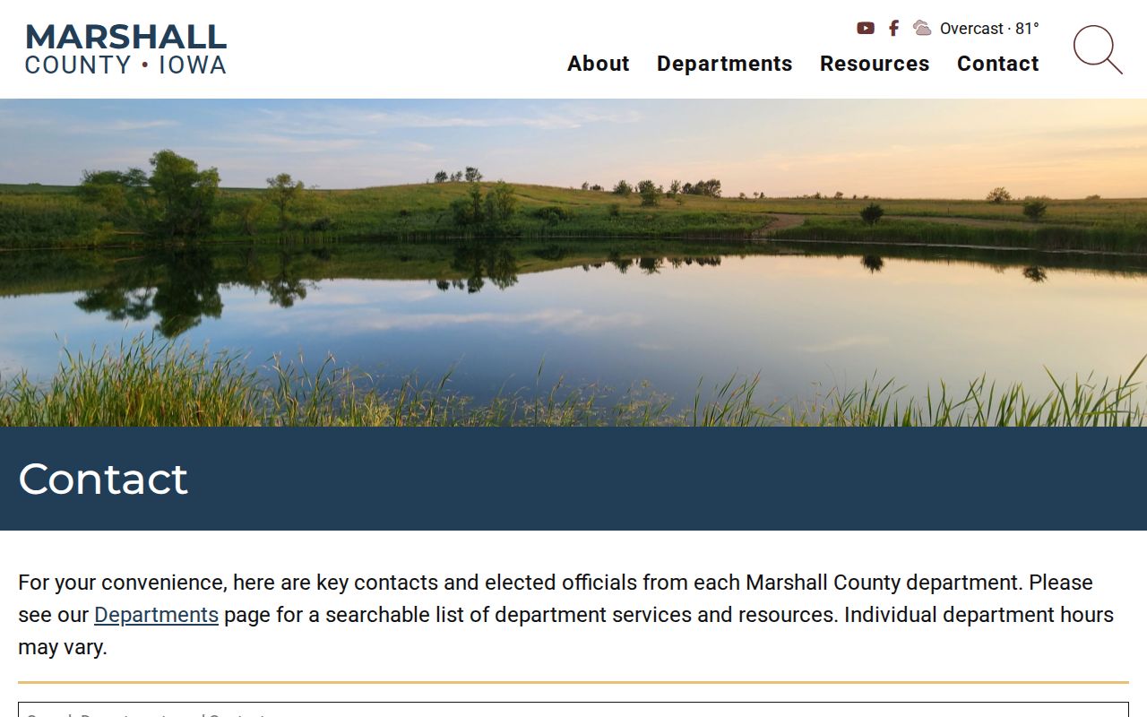 Marshall County courthouse and sheriff locations and hours