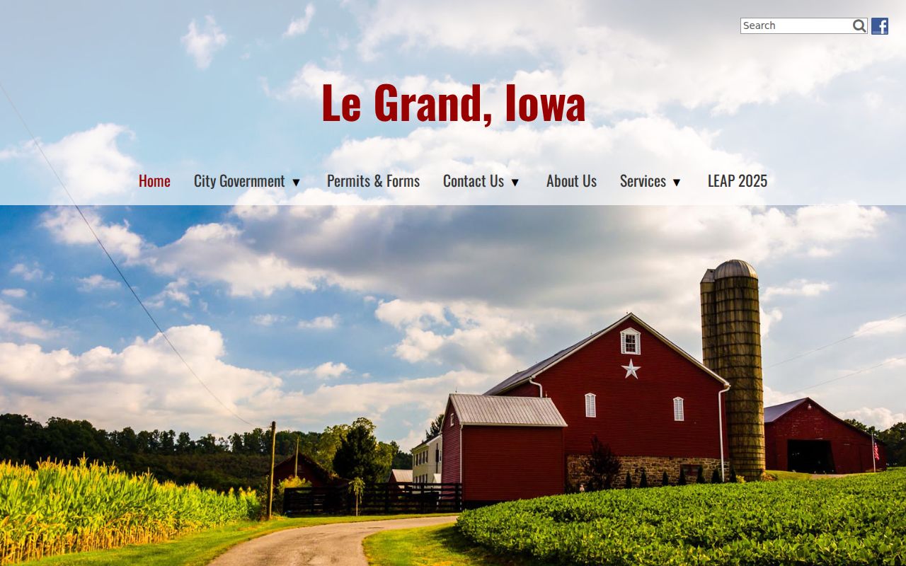 Le Grand warrant records routing from the official city website